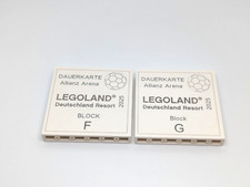 LEGO® LEGOLAND® Allianz Arena Dauerkarte Sammelstein Block F, Block G