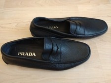 Schwarze Prada Loafer, 6,5,/ 40 Echtleder