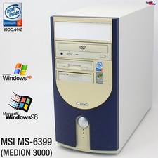 MSI MS-6399 MEDION 3000 COMPUTER PC PARALLEL WINDOWS 98 GEFORCE Ti 200 GAME OLD