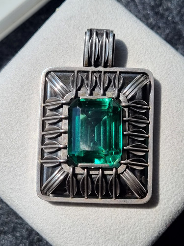 Vintage silber anhänger mit - silber,