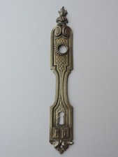 LANGSCHILD TÜRBESCHLAG BRONZE ODER MESSING ANTIK