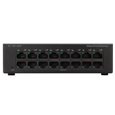 Cisco Small Business SF110D-16HP-EU - 16 Ports 10/100 PoE+ Unmanaged Switch