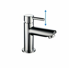 Kaltwasserhahn Bad/Gäste WC Eingriff-Standventil chrom Armatur Waschtisch