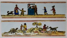 Zwei sehr frühe Glasdias um