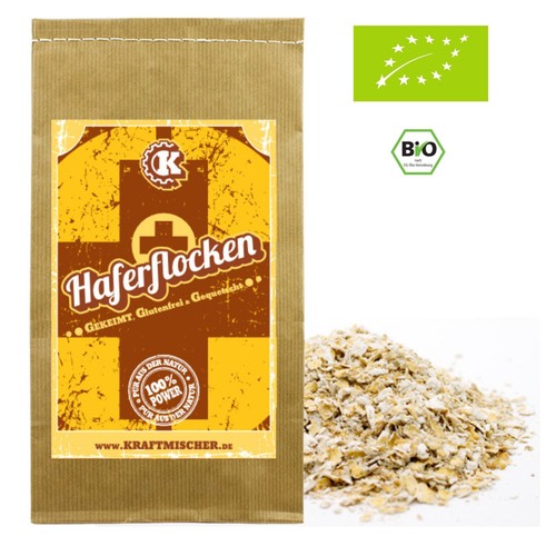 Bio haferflocken gekeimt - haferflocken, &