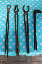 4 Alte Schmiedezangen , Verschiedener Ausführung , Gebraucht ...