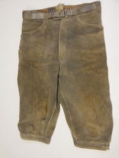 seltene 80er Vintage Elch oder Hirschleder Lederhose schwere Kniebund grau Gr.48