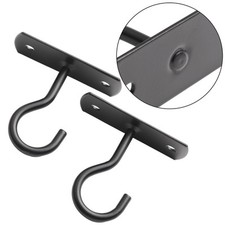 Mehrzweck Schmiedeeisen Haken Decken- und Wandhalterungen 2 Stück für verschie