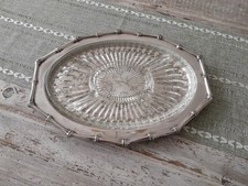 Vintage versilbertes ovales