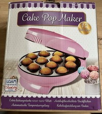 Cake-Pop-Maker Retro Design, inklusive Cake-Pop-Butler, Gabel & 12 Sticks, Rosa