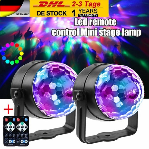 Discokugel licht rgb - 2x,