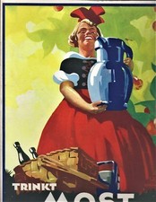 HEINRICH C. BERANN » Trinkt Most / Tiroler Mosterei « ca. 1930