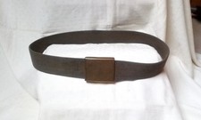 Orig. Bundeswehr Heer Feldkoppel-Gürtel oliv robuster Stoff 4,8 cm breit 100 cm