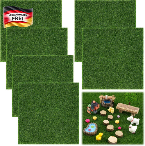 Kunstrasen miniatur 6er set - miniatur,