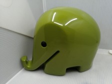 1970er Luigi Colani Spardose DRUMBO Elefant XXL  Dresdner Bank grün
