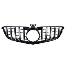 Sport Kühlergrill Schwarz Glanz Chrom für Mercedes C Klasse W204 S204 C204