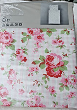 Ikea 2 x Bettwäsche Set ROSALI N Rosen Blumen Karos Landhaus Vintage 140x200 NEU