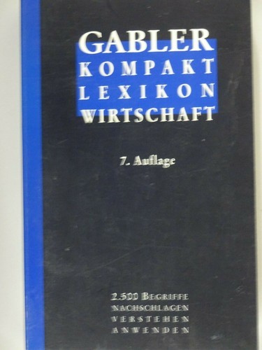 Gabler kompakt lexikon - gabler,