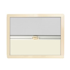 Verdunklungsrollo Insektenschutz Kassettenrollo 90x65cm Ivory Wohnwagen Rollo