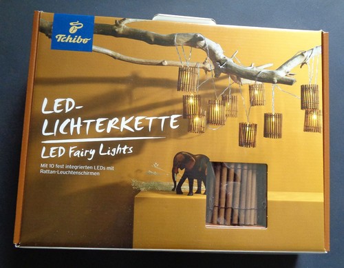 Tchibo led lichterkette rattan - tchibo, led-lichterkette