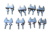 8 Stück Drahtseilklemme Edelstahl Ø 5 mm Edelstahl A4 / Aktion Holzreg9...