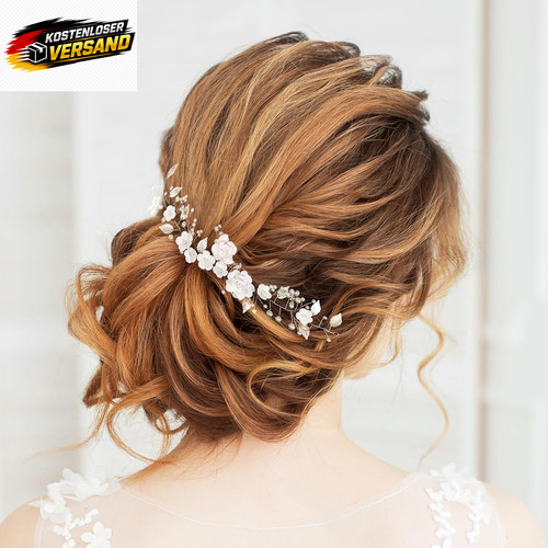 Haarschmuck hochzeit silber - haarschmuck,