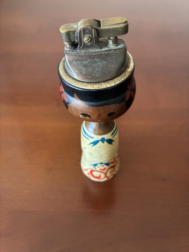Vintage handbemalte holzfigur - vintage,