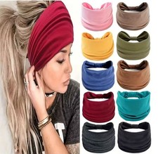 Haarband Bandana Textilhaarband Gymnastikband Strechband Stirnband farbig elasti