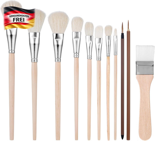 Acrylpinsel set stück rund - set,