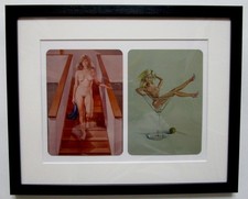 MEL RAMOS ***** 2 X METALLSCHILDER  ***** GERAHMT ! TOP ANGEBOT !