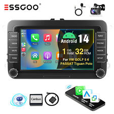Android 14 Carplay Autoradio GPS NAVI Für VW GOLF 5 6 Plus Tiguan Touran Passat