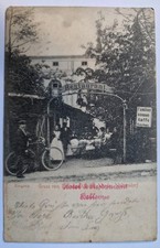Woltersdorf bei Erkner Gruss vom Hotel & Restaurant Bellevue "Kaffe kochen" 1906