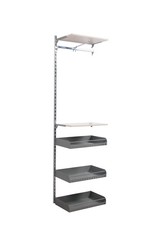 Wandregal Wandsystem Erweiterung Regal-System Ladeneinrichtung Achsmaß 62,5 cm