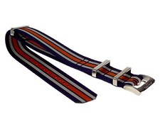 TAG Heuer Natoband blau/grau/orange für New F1 Quartz Chronograph CAZ10xx etc.