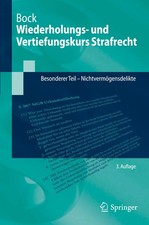 Wiederholungs- und Vertiefungskurs Strafrecht ~ Dennis Bock ~  9783662680223