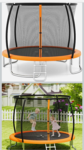 Rundes gartentrampolin mit - rundes,