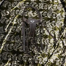 Trense Western Barock Spanisch, Show Braun Prunk