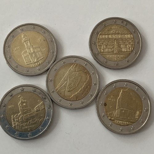 Euro münzen 5stück - 2,