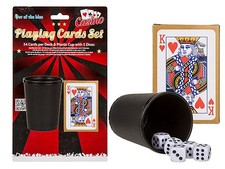 Game lot playing cards dice - game,