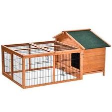 Kaninchenstall aus Holz Outdoor, Meerschweinchenstall, abnehmbares Haustierhaus Tier