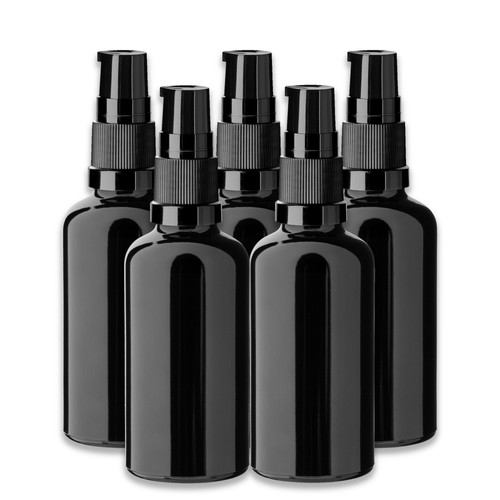 Schwarze glasflasche ml - schwarze, 50
