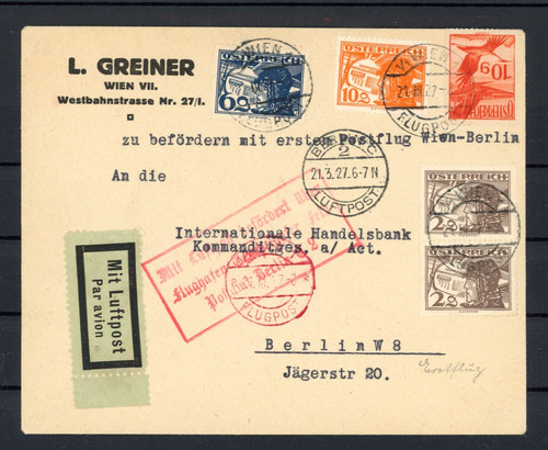 Luftpost brief mischfrankatur - luftpost-brief,
