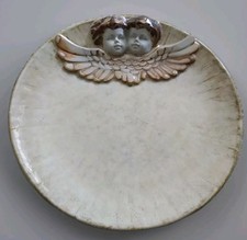 SchutzengelTeller aus Keramik Durchmesser 18 cm 3D Optik 