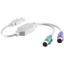 USB auf 2x PS/2 Adapter für