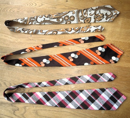 3er set vintage - set, krawatten