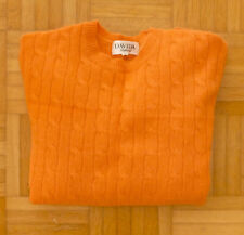 DAVIDA Pullover 100% Kaschmir  Orange Gr. 40 M