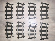 Lego 8 x 9V Schienen Kurven