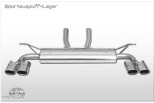 Fox Duplex Sportauspuff für Porsche Cayenne 9PA 3.2l 2x115x85mm oval eingerollt