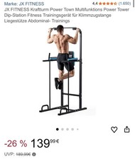 Multifunktionsturm: Dip-Station,Klimmzugstange Liegestütze Abdominal- Trainings
