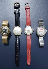 4 Vintage Armbanduhren, Certina, Favor, Provita und Boctok, Alle ticken noch